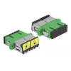 Optical Fiber Coupler DeLOCK 86892 SC Duplex Female to SC Duplex Female Green