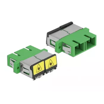 Optical Fiber Coupler DeLOCK 86892 SC Duplex Female to SC Duplex Female Green