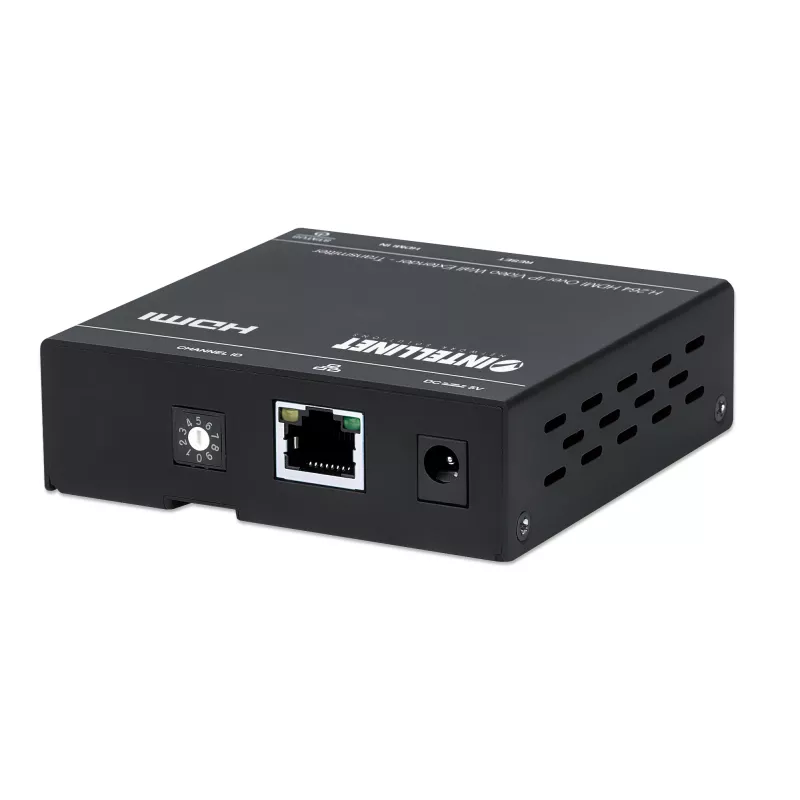 Intellinet H.264 HDMI Over IP Video Wall Extender - Transmitter Distributes an H.264-compressed 1080p HDMI Signal up to 500 m (1,640 ft.) Over a Network; Video Wall, Unicast & Multicast Streaming; Mountable, Black