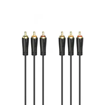 Hama 00205150 audio cable 1.5 m 3 x RCA Black
