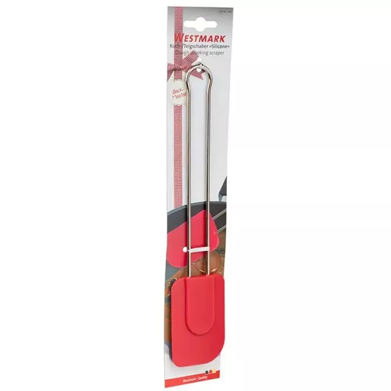 Silicone dough scraper Westmark 15462270 Red silicone blade stainless steel handle
