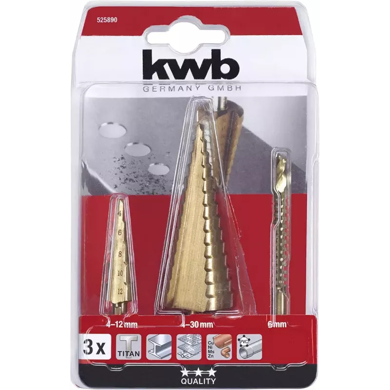 Drill Bit KWB 525890 High-Speed Steel HSS 10mm Depth 155mm Height