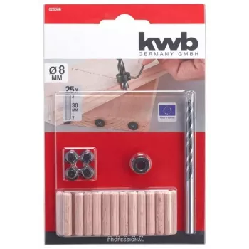 Twist drill bit KWB 028086 8 mm diameter 1 pc