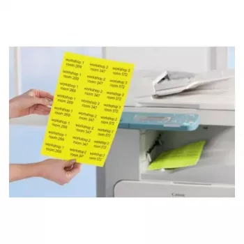 Self-adhesive label Avery L6006-25 Rounded rectangle Removable Yellow