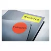 Self-adhesive label Avery L6005-25 Rounded rectangle Removable Red