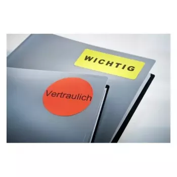 Self-adhesive label Avery L6005-25 Rounded rectangle Removable Red