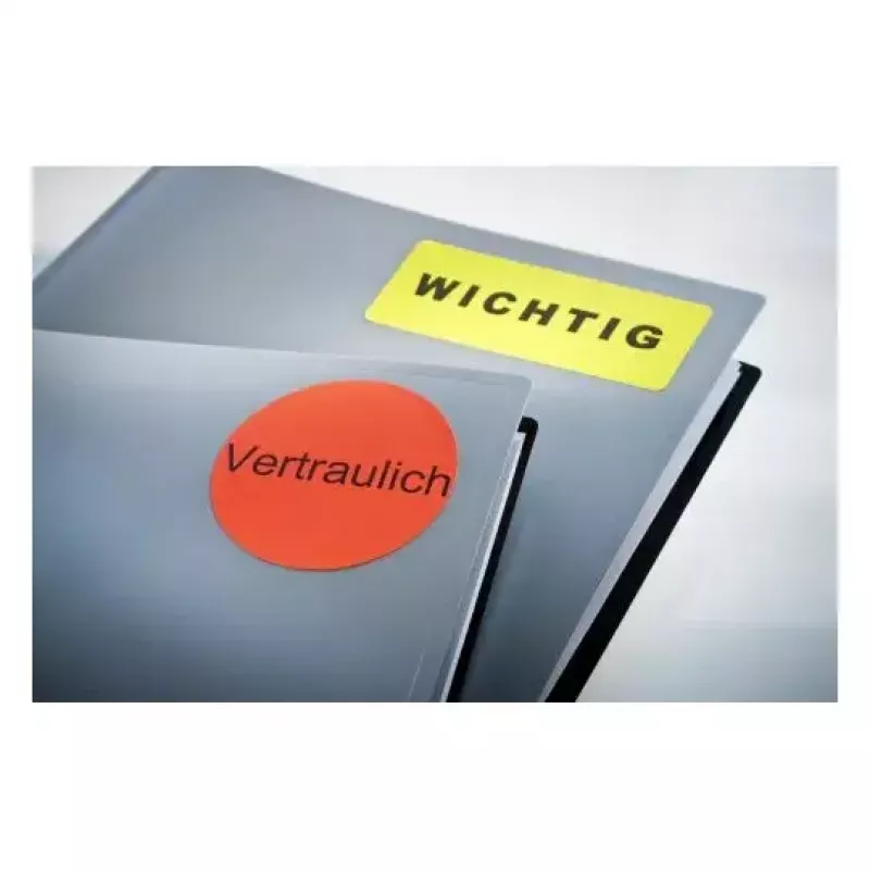 Self-adhesive label Avery L6005-25 Rounded rectangle Removable Red