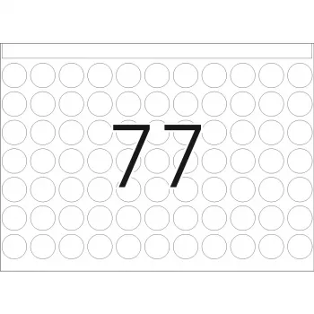 Labels for printing presses HERMA DP1 Ø 13 mm round blue paper matt