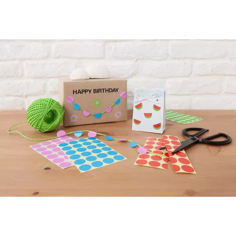 Colour Coding Dots, Avery, Green