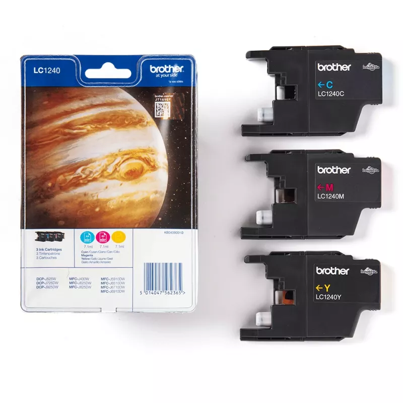 Brother LC1240RBWBPDR ink cartridge 3 pc(s) Original Cyan, Magenta, Yellow