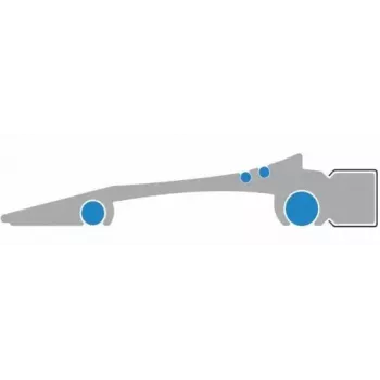 Ruler Wedo 525430 300 mm Aluminium Silver