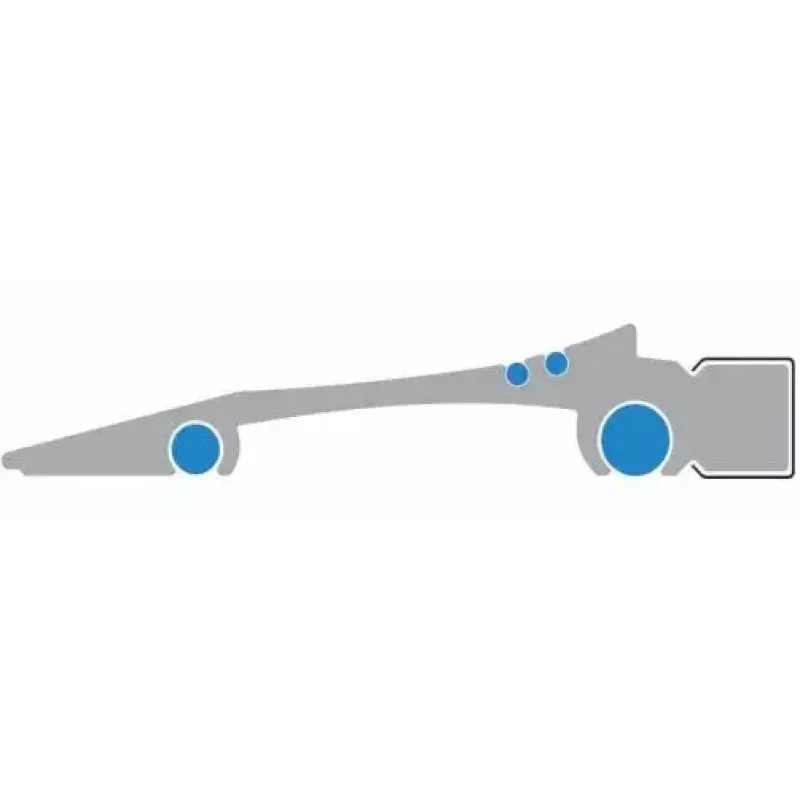 Ruler Wedo 525450 500 mm Aluminium Silver