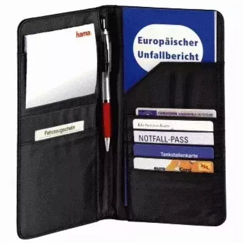 Hama 00083970 wallet/card case/travel document holder Black Polyester