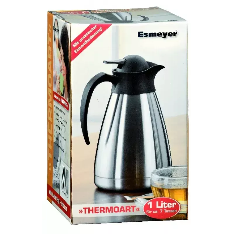 Vacuum Flask Esmeyer THERMOART 1 L Black Stainless Steel