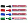 Permanent Marker Edding 3300 Chisel Tip Black Blue Green Red