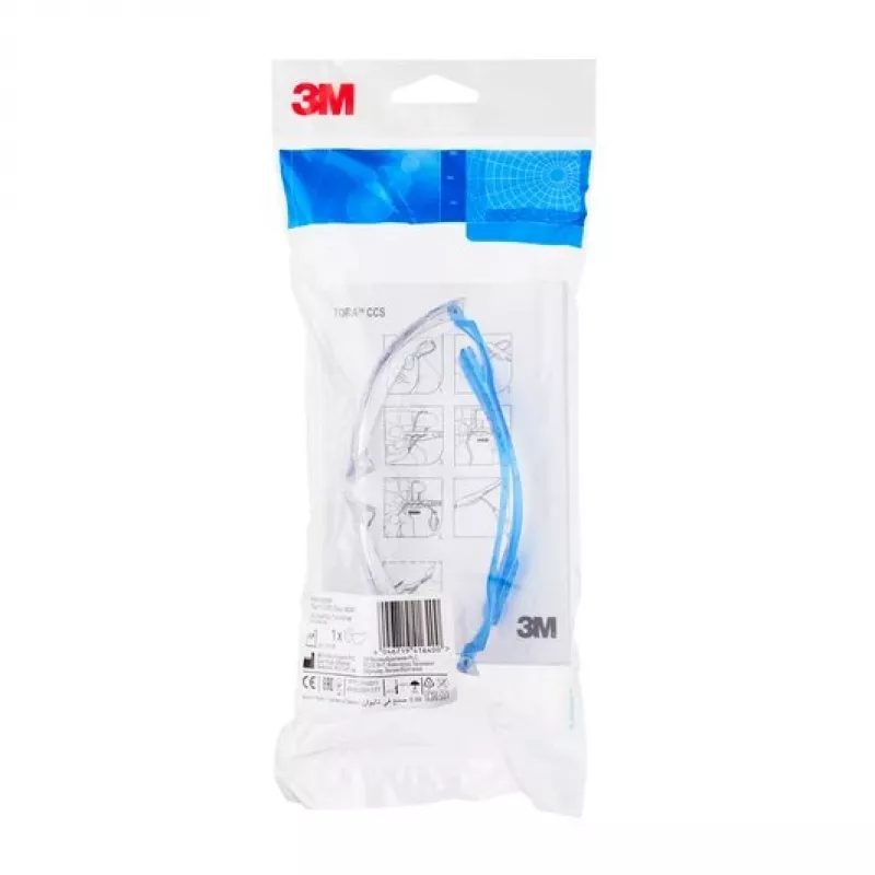 3M DE272944732 safety eyewear Safety glasses Polycarbonate (PC) Blue