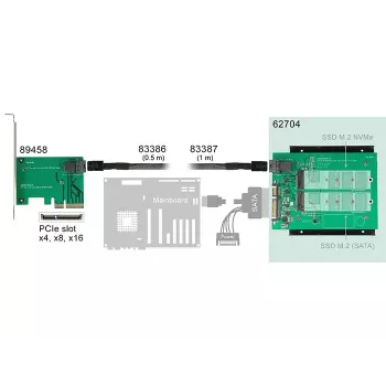 Internal M.2 Adapter DeLOCK 62704