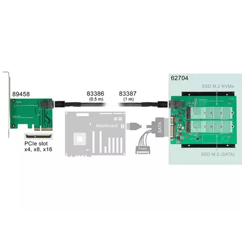 Internal M.2 Adapter DeLOCK 62704