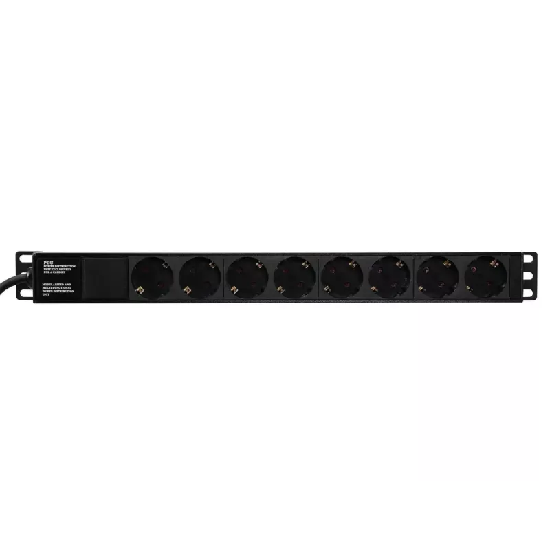 Power Distribution Unit Eurolite 30240215 8 AC Outlets 1U Black