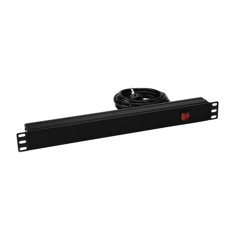 Power Distribution Unit Eurolite 30240215 8 AC Outlets 1U Black