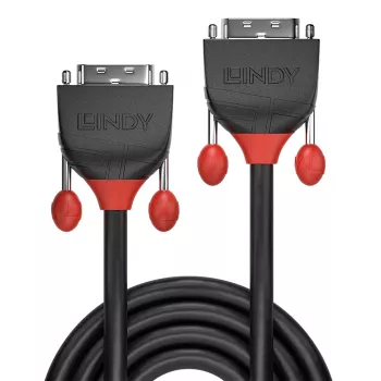 Lindy 2m DVI-D Single Link Cable, Black Line, 2 m, DVI-D, DVI-D, Male, Male, Black