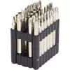 Screwdriver bit set KS Tools 911.7550 — 32 pcs, nickel, 75 mm, 1/4 inch (25.4/4 mm) hex shank
