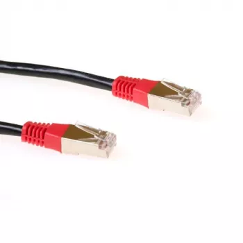 ACT Black 10 meter LSZH F/UTP CAT5E patch cable cross with RJ45 connectors