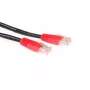 ACT Black 1 meter U/UTP CAT5E patch cable cross with RJ45 connectors