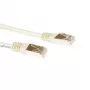 ACT Ivory 1 meter F/UTP CAT5E patch cable with RJ45 connectors