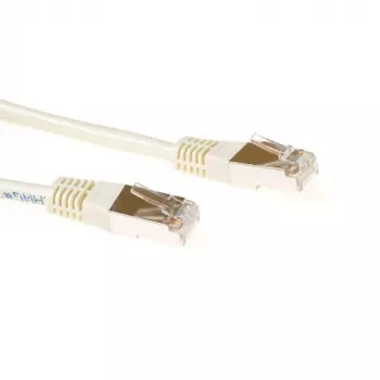 ACT Ivory 10 meter F/UTP CAT5E patch cable with RJ45 connectors