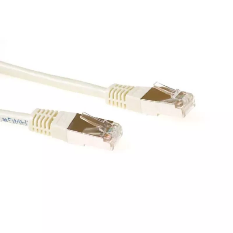 ACT Ivory 1.5 meter F/UTP CAT5E patch cable with RJ45 connectors