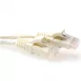 ACT Ivory 20 meter U/UTP CAT6 patch cable snagless with RJ45 connectors