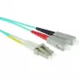 ACT 7 meter LSZH Multimode 50/125 OM3 fiber patch cable duplex with LC and SC connectors