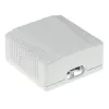 Surface-mounted shielded outlet box ACT FA7004, 2-port CAT6A