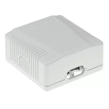 Surface-mounted shielded outlet box ACT FA7004, 2-port CAT6A