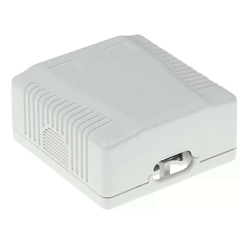 Surface-mounted shielded outlet box ACT FA7004, 2-port CAT6A
