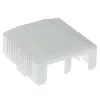 Surface-mounted shielded outlet box ACT FA7004, 2-port CAT6A