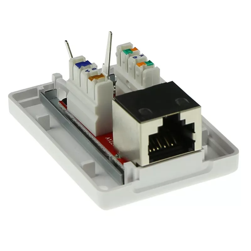 Surface-mounted shielded outlet box ACT FA7005 — 1-port, Cat6A