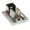 Surface-mounted shielded outlet box ACT FA7005 — 1-port, Cat6A