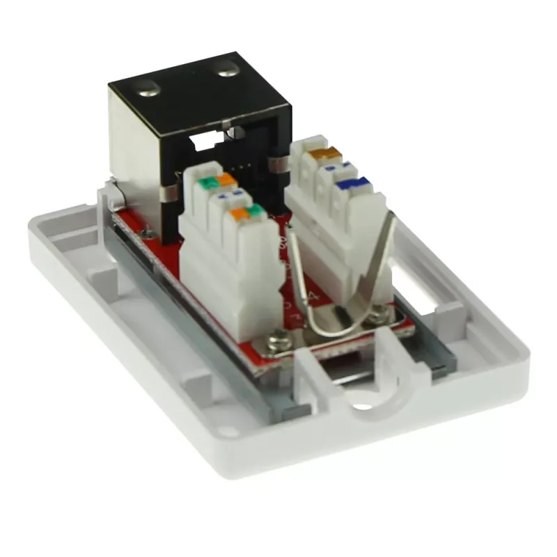 Surface-mounted shielded outlet box ACT FA7005 — 1-port, Cat6A