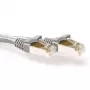ACT Grey 15 meter LSZH SFTP CAT6A patch cable snagless with RJ45 connectors