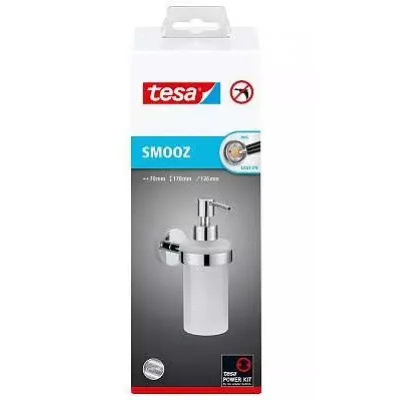 Soap Dispenser TESA Smooz 0.2 L Silver White