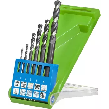 Drill bit set KWB 258806 6 pcs Right hand rotation