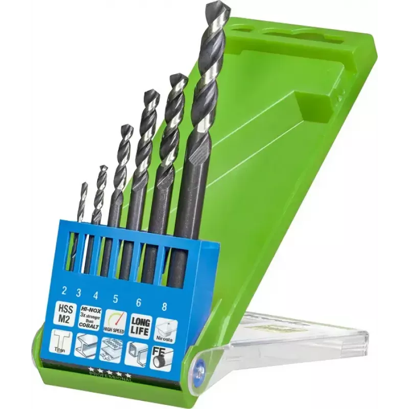 Drill bit set KWB 258806 6 pcs Right hand rotation