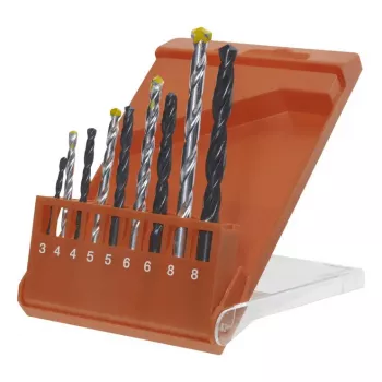 Drill bit set KWB 420400 9 pieces for plastic wood metal