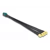 DeLOCK 90142 Coaxial Cable 0.2 m Mini FAKRA Z 4 x SMA Black