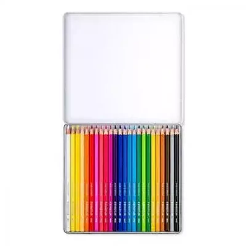 Staedtler Design Journey Watercolour Pencils, 24 pcs in Metal Case (14610C M24)