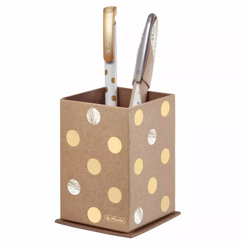 Pen/Pencil Holder Herlitz Pure Glam Gold