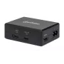 Manhattan Smart Video Multiport Dock, Ports (x5): HDMI Port, USB-A (x2), USB-C (x2), With Power Delivery to USB-C Port, Internal Power Supply, Ultra-Compact, Detachable Power Cable, Black, Three Year Warranty, Retail Box