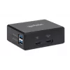 Manhattan Smart Video Multiport Dock, Ports (x5): HDMI Port, USB-A (x2), USB-C (x2), With Power Delivery to USB-C Port, Internal Power Supply, Ultra-Compact, Detachable Power Cable, Black, Three Year Warranty, Retail Box
